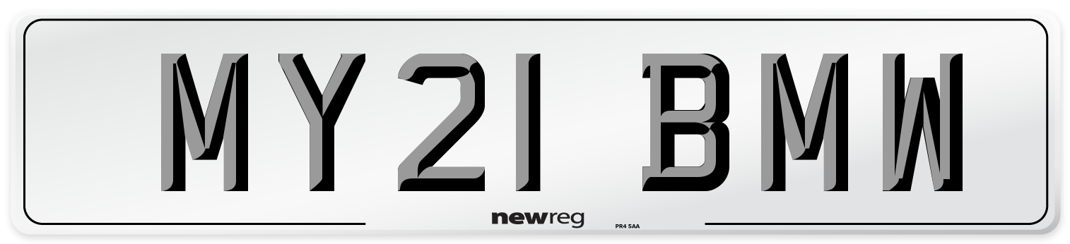 MY21 BMW Number Plate from New Reg